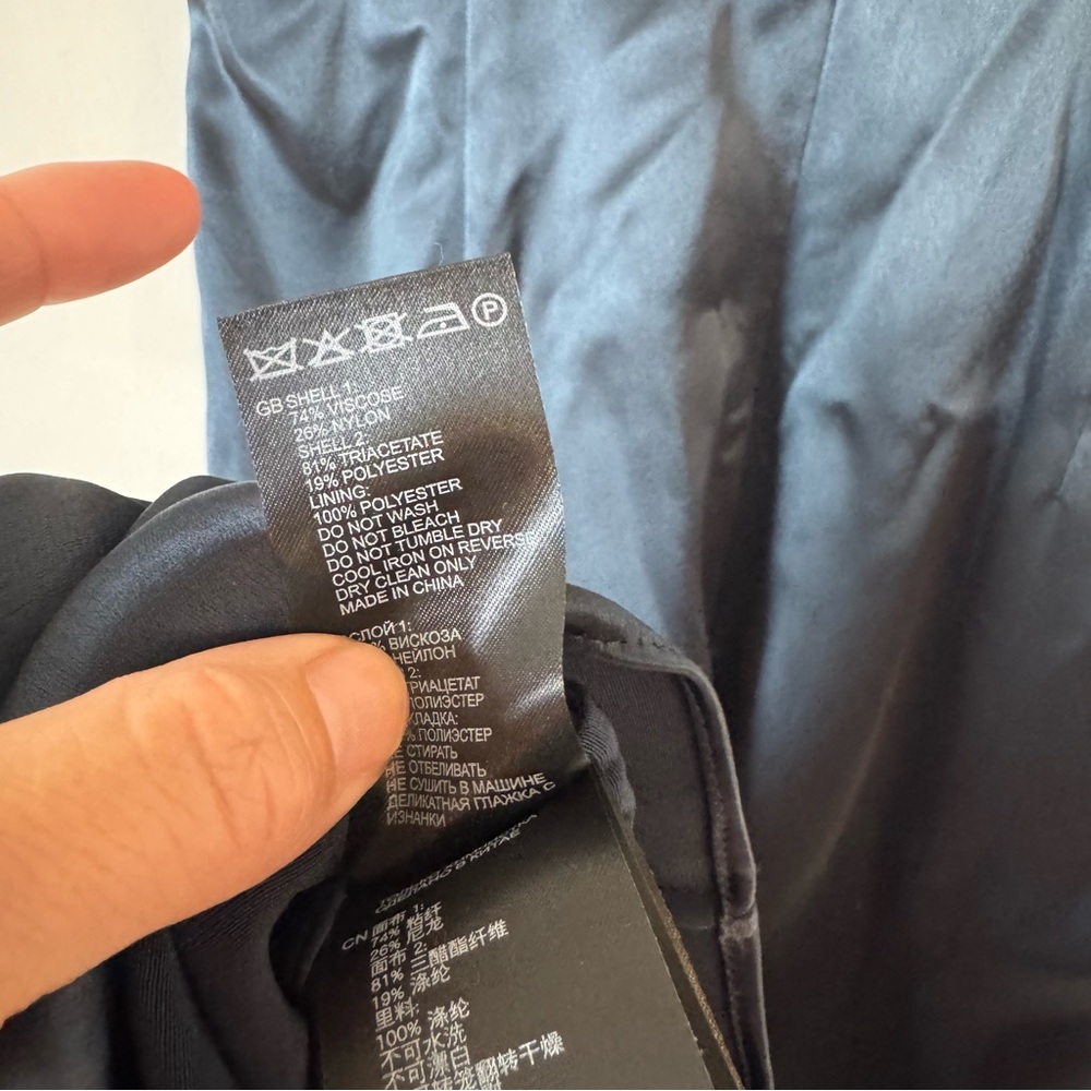 NWT Reiss Livvy Teal Green Velvet and Satin Deep Plunge Cocktail Dress 6 - Picture 12 of 12